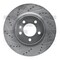 Dynamic Friction Co BRAKE ROTOR DRILLED AND SLOTTED SILVER 631-11009L - alternate 1